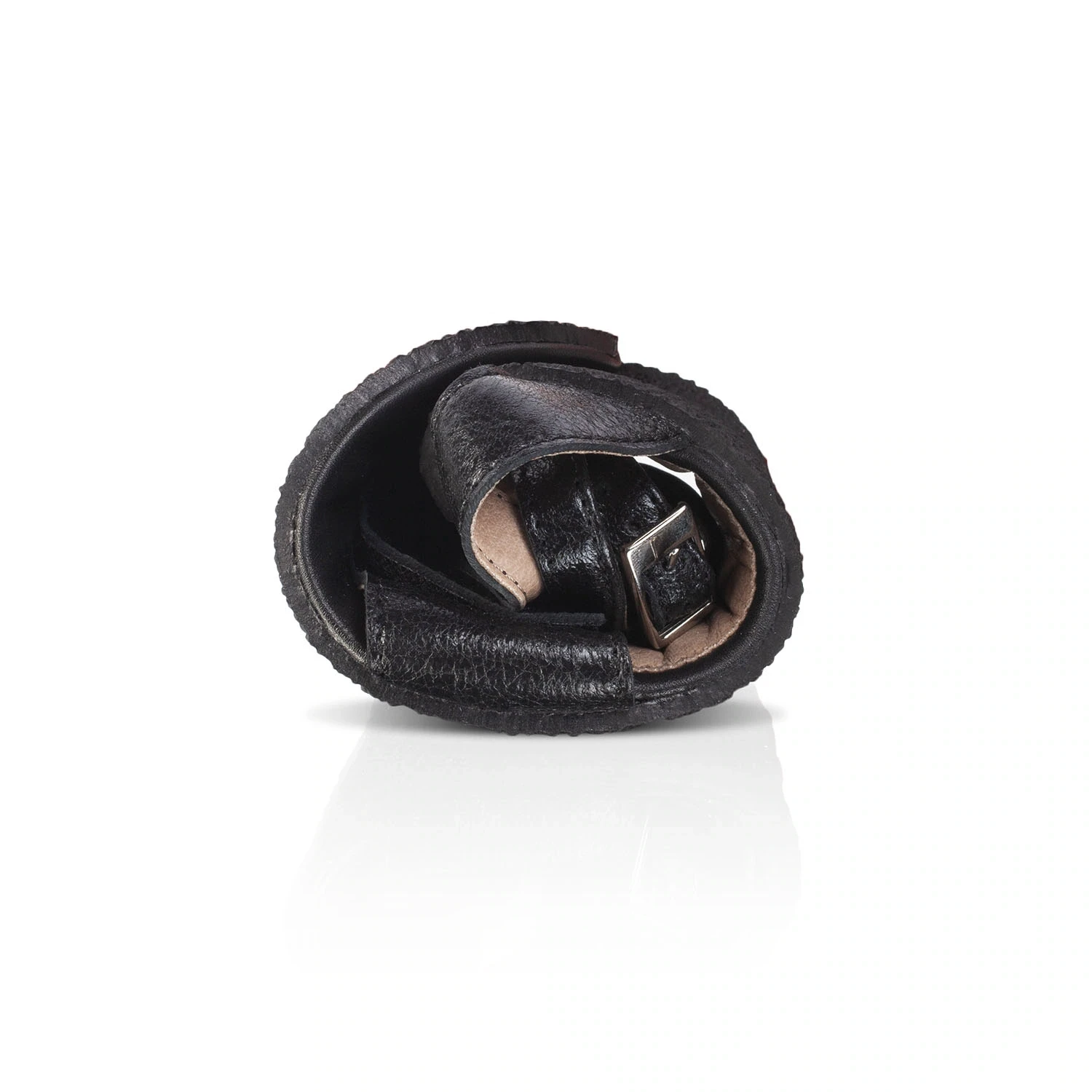 Босоногие сандалии Shapen DAISY 2.0 — чёрный с фактурой кракле, фото 9