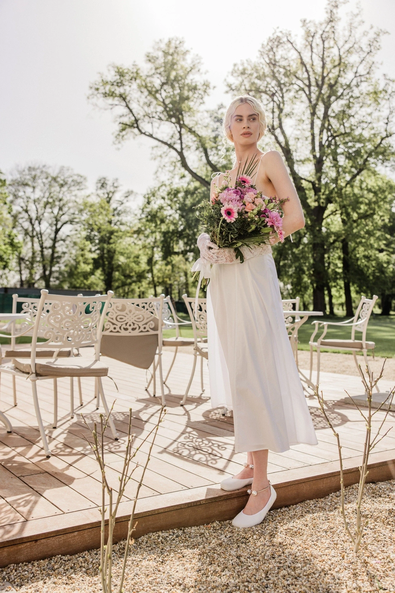 Босоногие балетки Shapen TULIP 3.0 — белый, фото 11