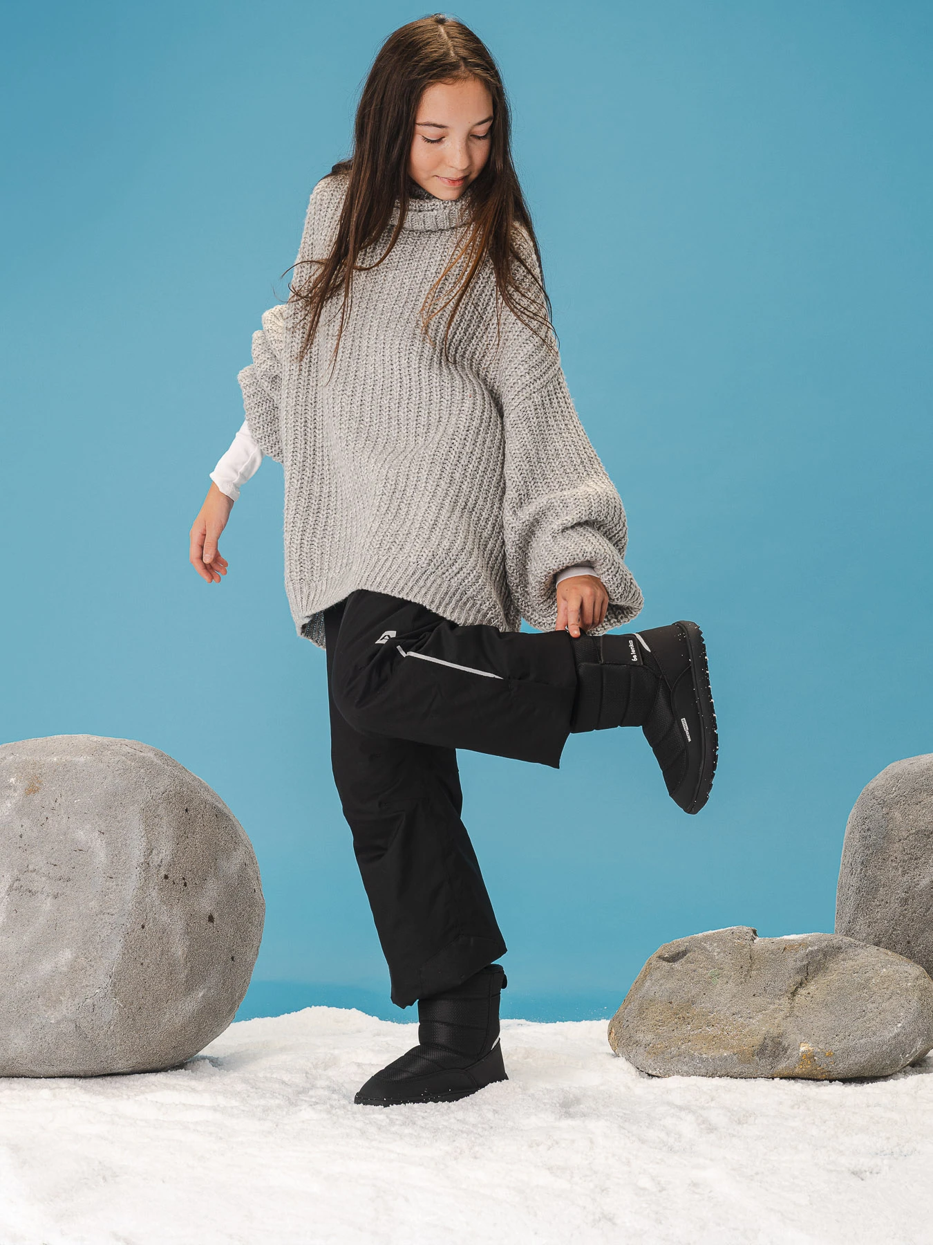 Детские босоногие ботинки Be Lenka Ailo Junior - полностью чёрный, фото 4