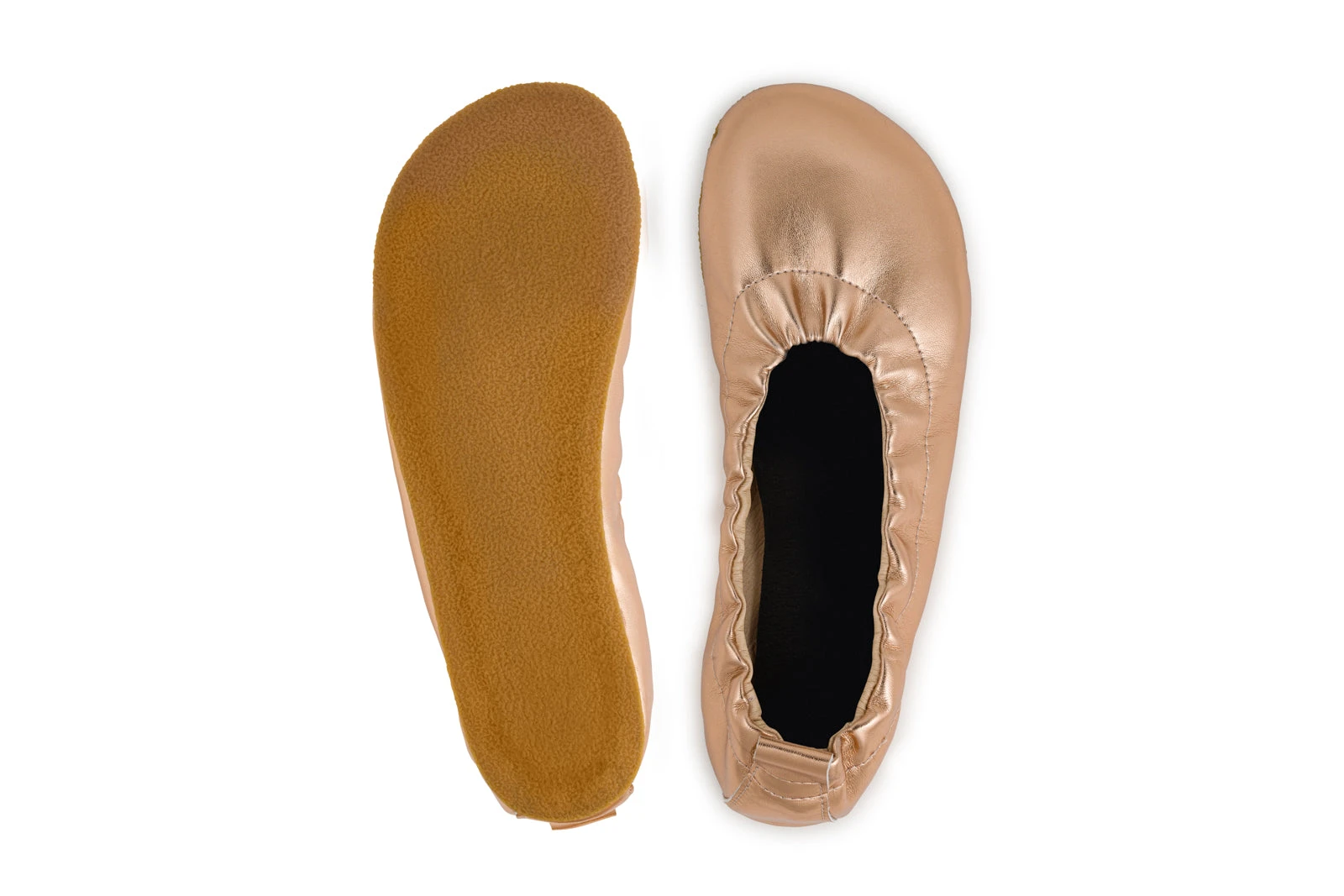 Балетки Ahinsa Chic Barefoot — розовое золото, фото 10