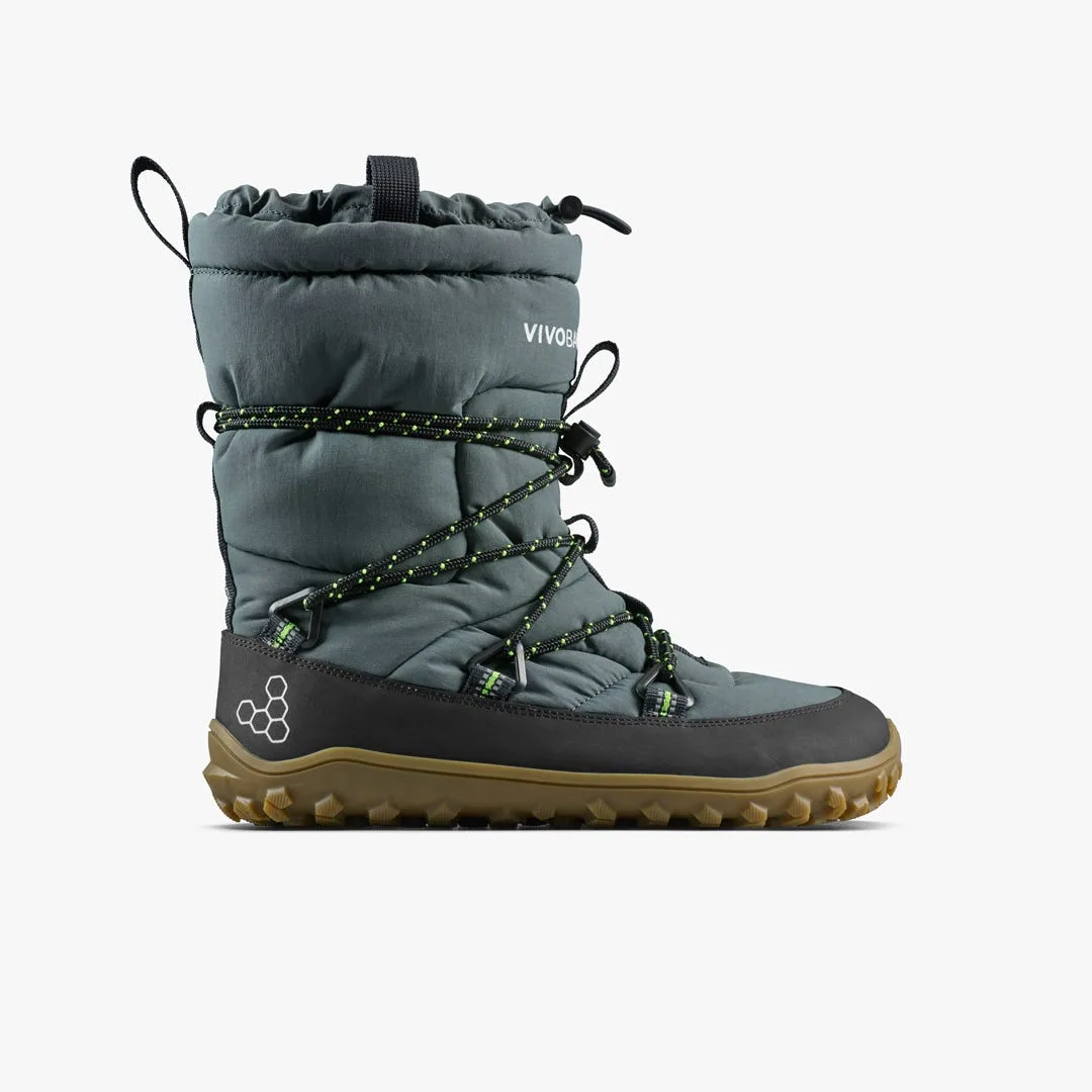 Ботинки Vivobarefoot Tracker Pioneer Boot WP — женская модель, тёмный серо-зелёный — фото 1 из 7