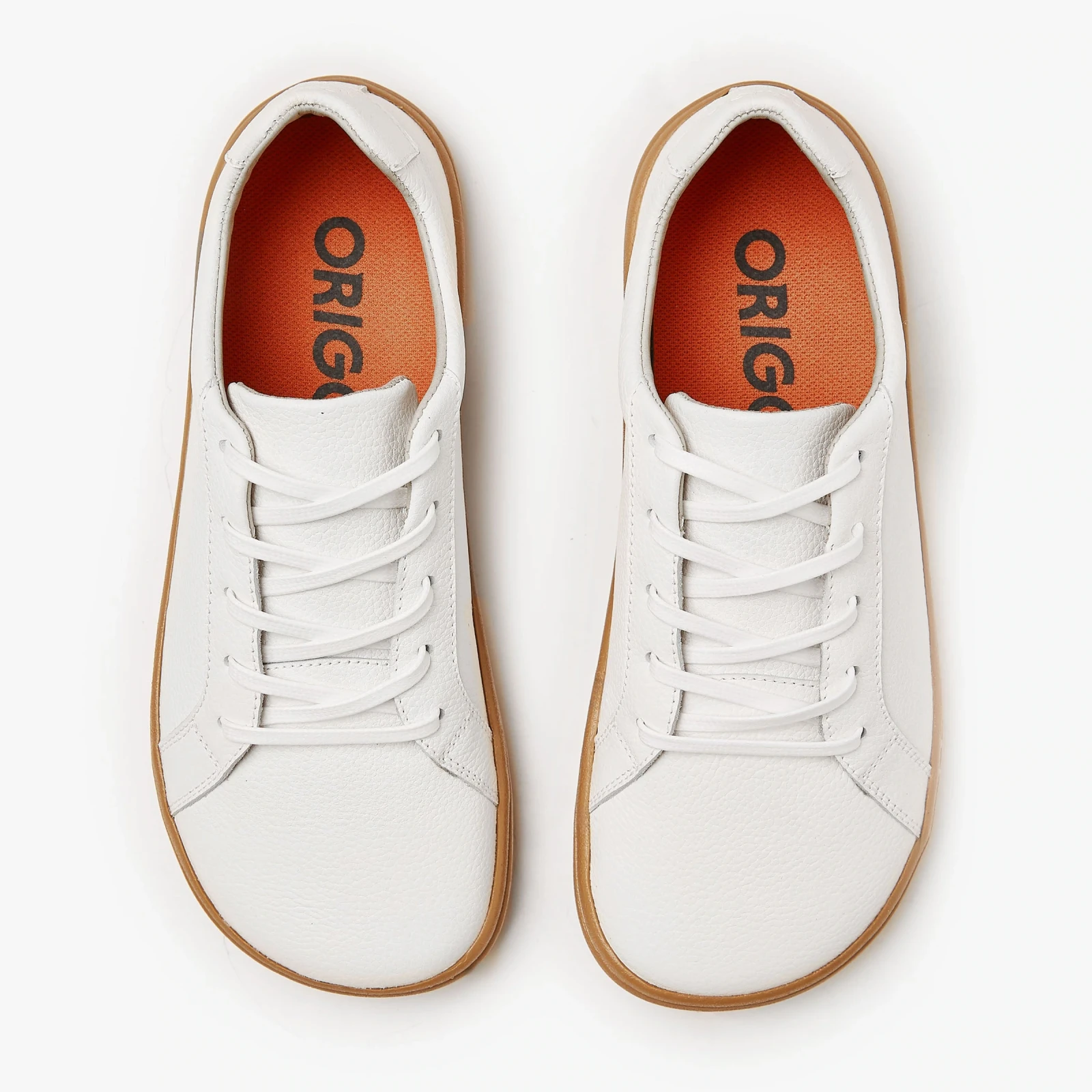 Босоногие кеды Origo Everyday Sneaker Gen 3 — белый с янтарной подошвой, фото 3