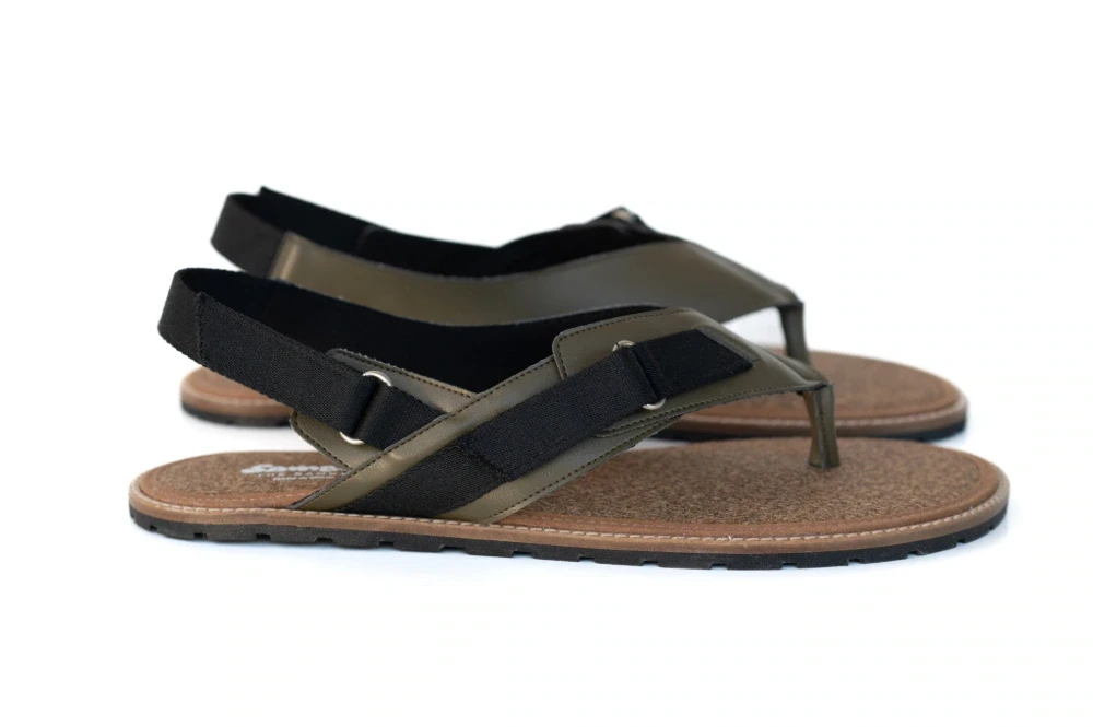 Босоногие сандалии Sambas the bambas Gaia — оливковые — фото 1 из 12