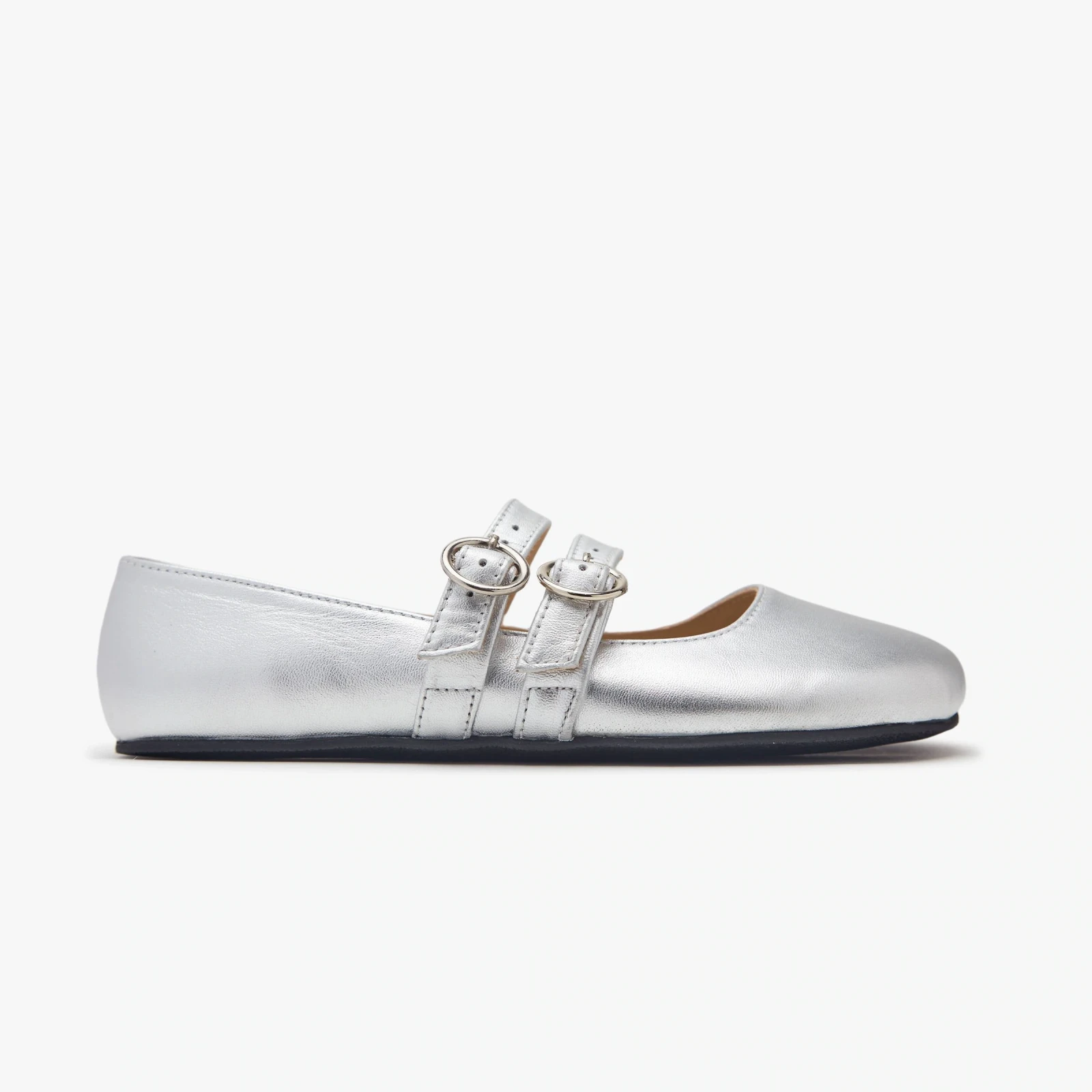 Босоногие туфли Origo Double Strap Mary Jane — серебристый, фото 6