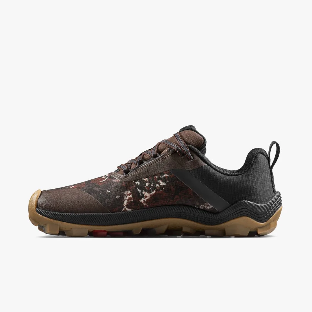 Кроссовки Vivobarefoot Primus Trail Flow Waterproof — женская модель, серо-коричневый с узором, фото 3