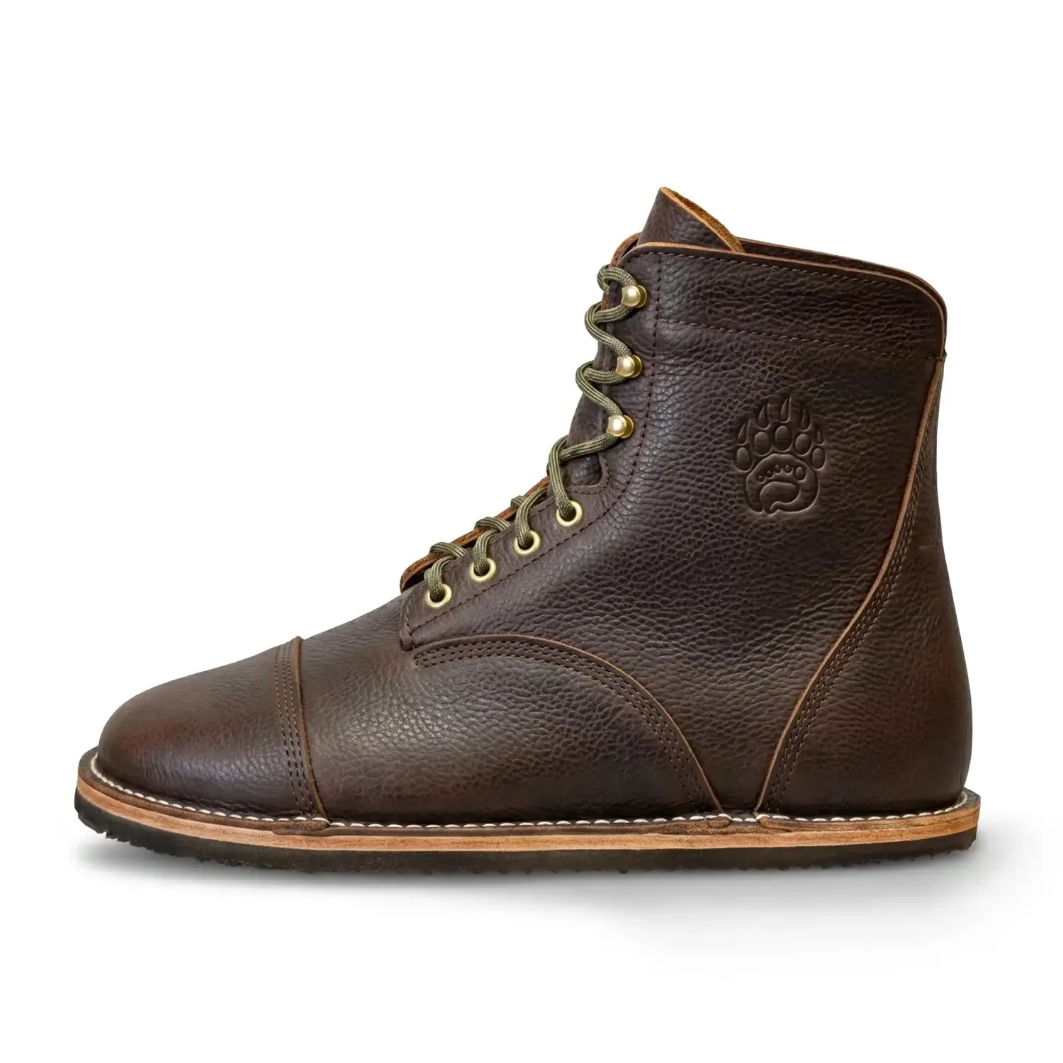 Босоногие кожаные ботинки Bearfoot Bruin-Patriot — табачный — фото 1 из 5
